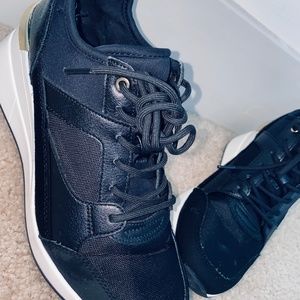Black Aldo Wedge Sneaker